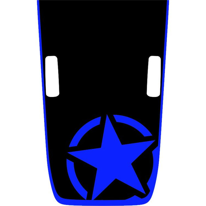 Rubicon Military Star Hood Graphic