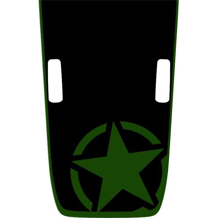 Rubicon Military Star Hood Graphic