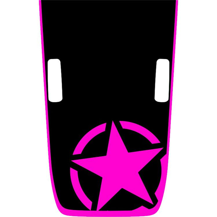 Rubicon Military Star Hood Graphic