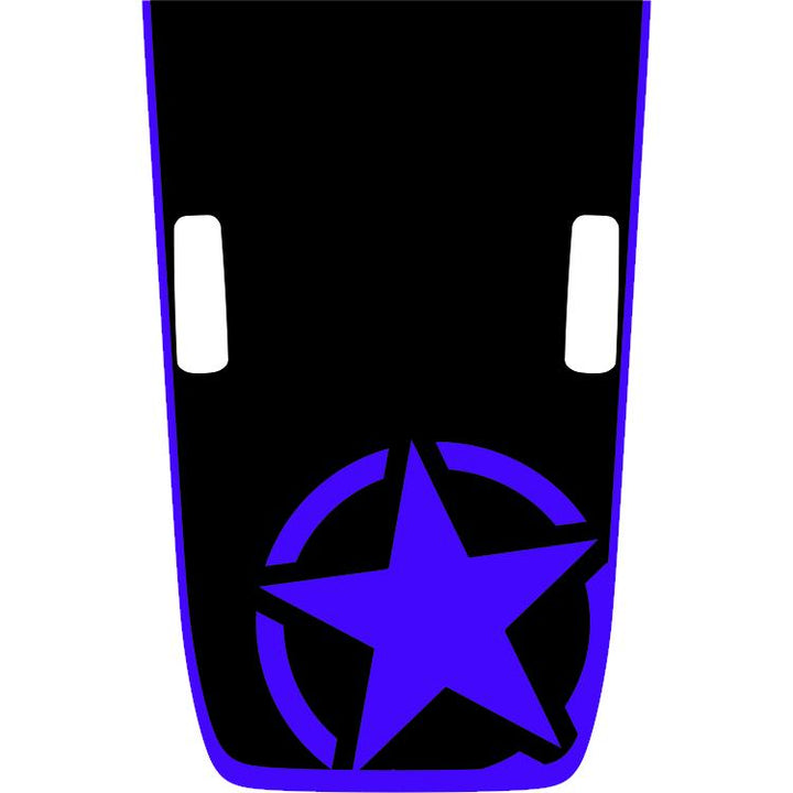 Rubicon Military Star Hood Graphic