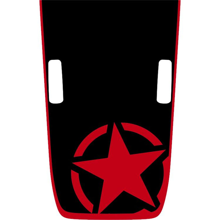 Rubicon Military Star Hood Graphic