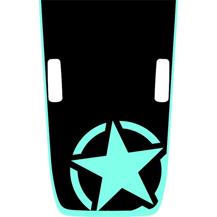 Rubicon Military Star Hood Graphic