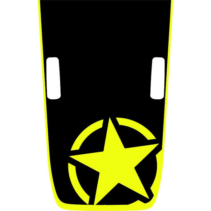 Rubicon Military Star Hood Graphic