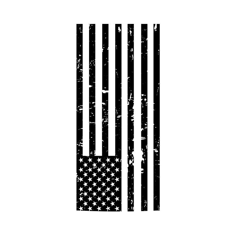 jeep sahara overland hood american flag black 