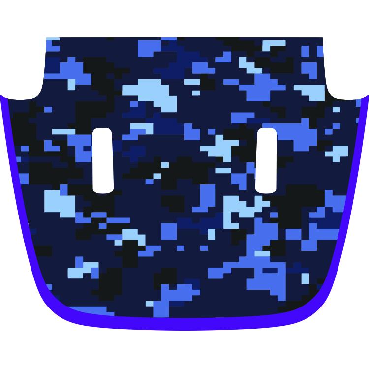 Sport/Sahara/Overland/Willys Hood Graphic - Blue Digital Camo