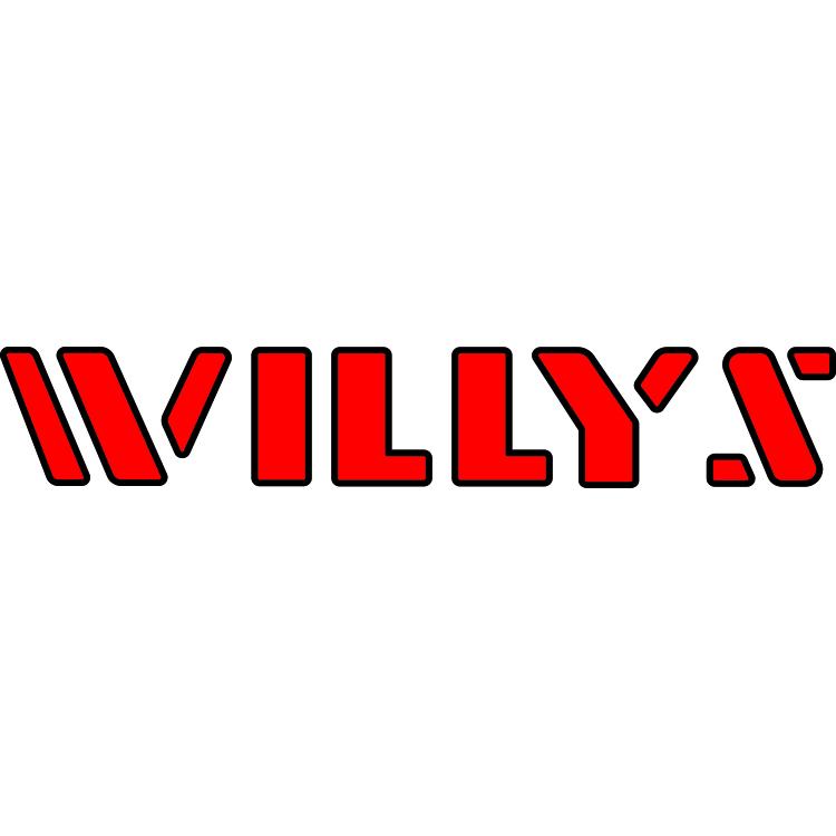 Willys Hood Lettering - Color (Black Outline) – Jeep Graphic Studio