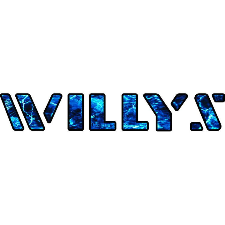 Willys Hood Lettering - Mossy Oak Elements Aqua