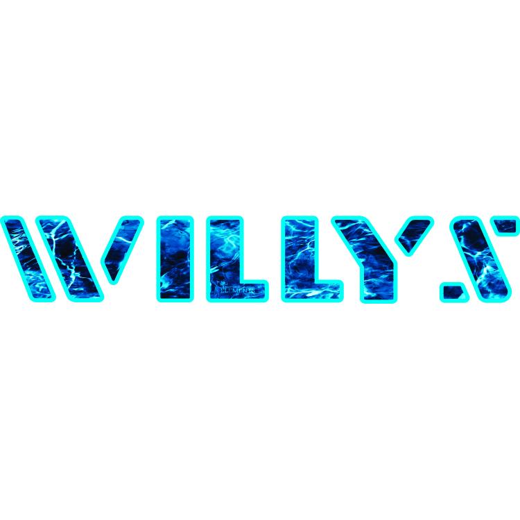 Willys Hood Lettering - Mossy Oak Elements Aqua