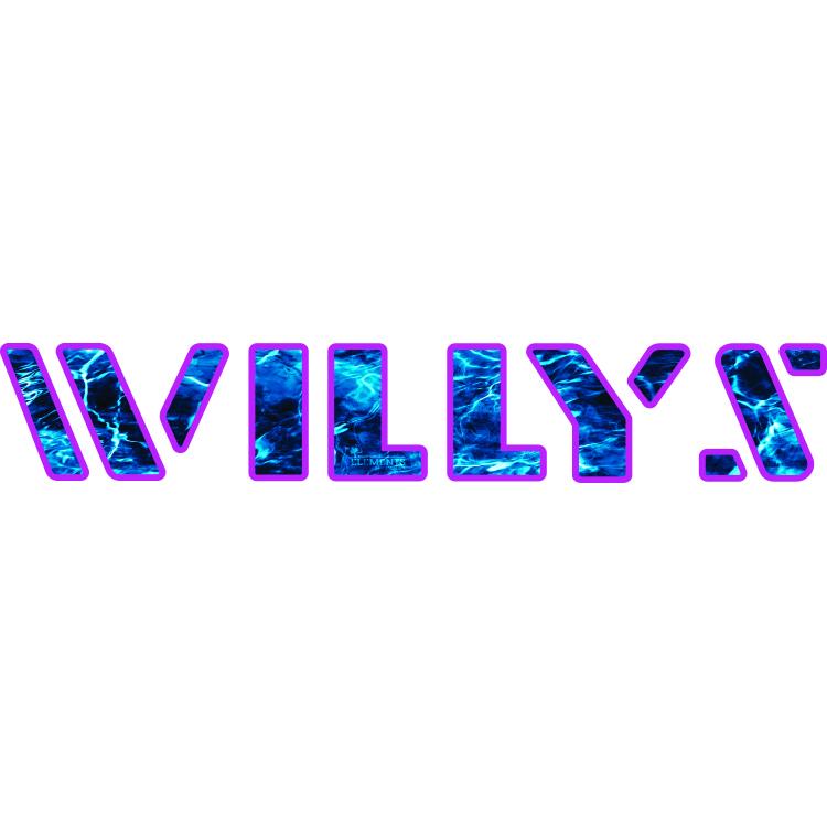 Willys Hood Lettering - Mossy Oak Elements Aqua