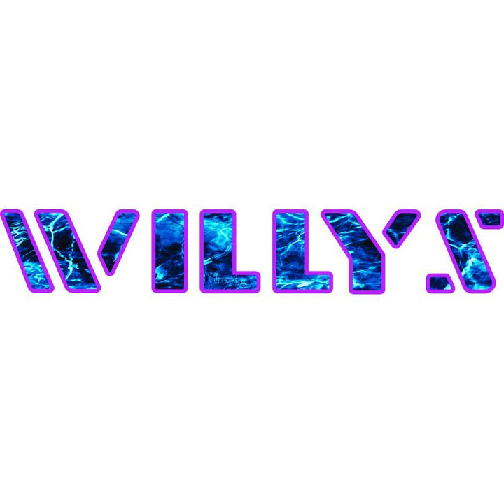 Willys Hood Lettering - Mossy Oak Elements Aqua