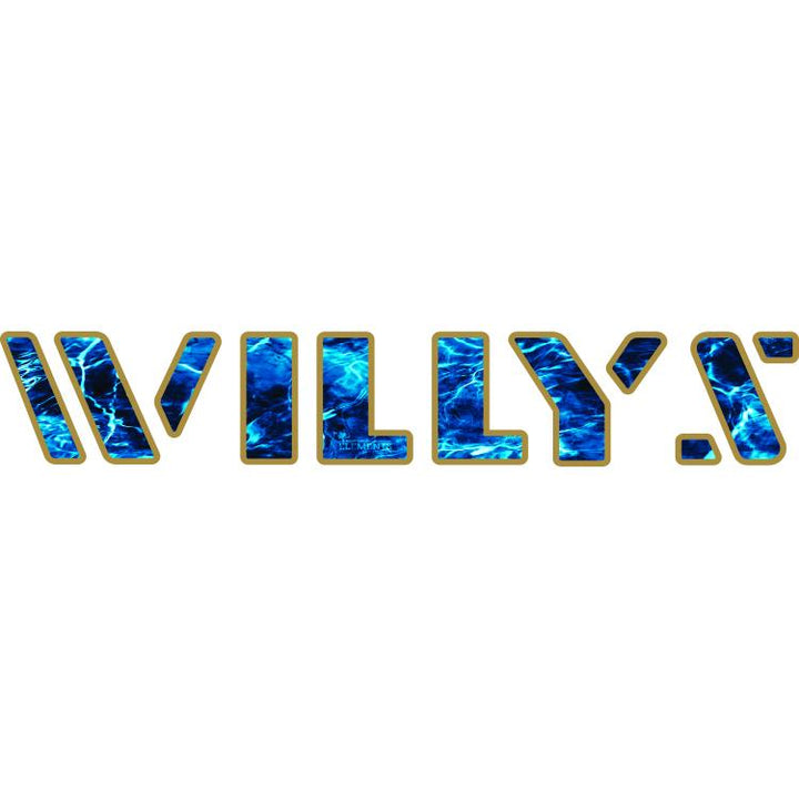 Willys Hood Lettering - Mossy Oak Elements Aqua