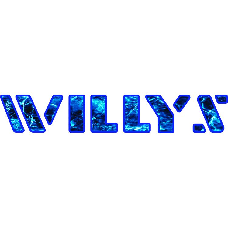 Willys Hood Lettering - Mossy Oak Elements Aqua