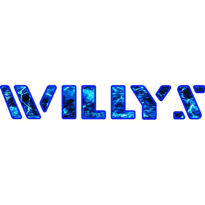 Willys Hood Lettering - Mossy Oak Elements Aqua