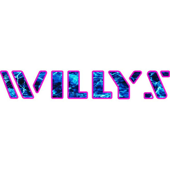 Willys Hood Lettering - Mossy Oak Elements Aqua