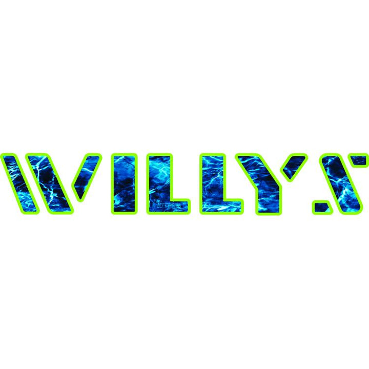 Willys Hood Lettering - Mossy Oak Elements Aqua