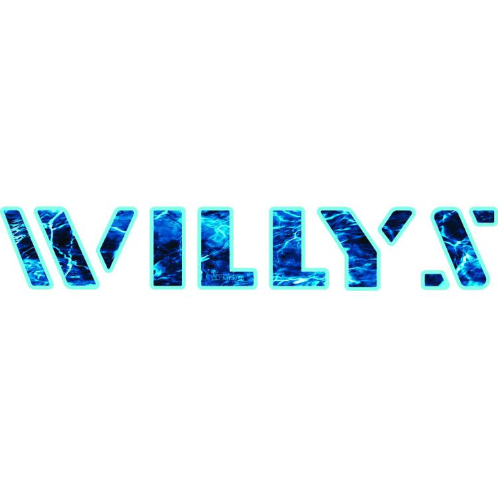 Willys Hood Lettering - Mossy Oak Elements Aqua