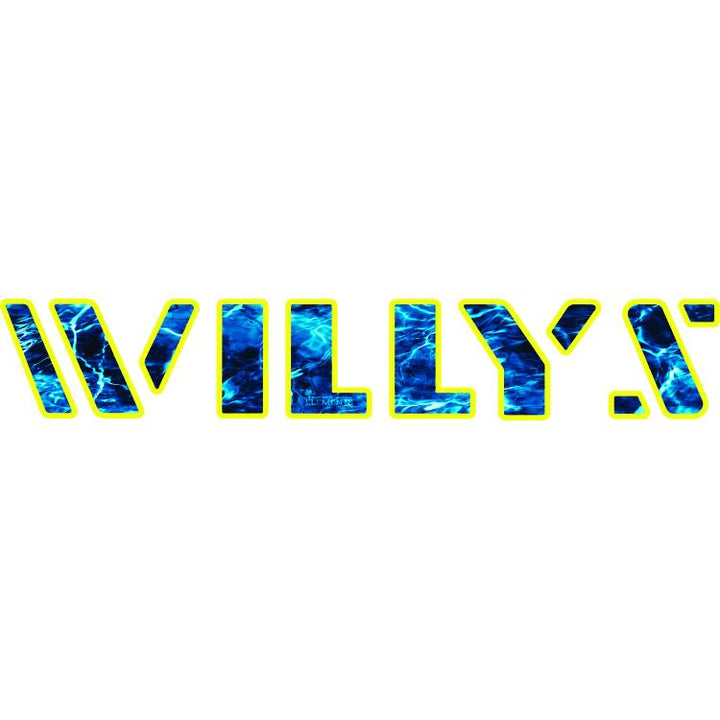 Willys Hood Lettering - Mossy Oak Elements Aqua