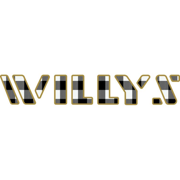 Willys Hood Lettering - Plaid